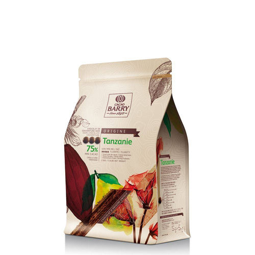 Cacao Barry Tanzanie 75% dark couverture pistols packaging