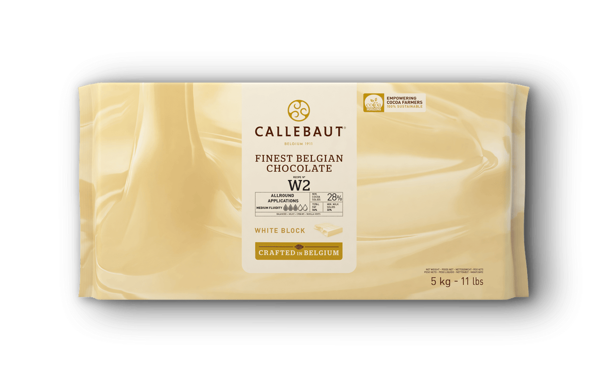 Callebaut W2 white chocolate 5 kg wrapped block