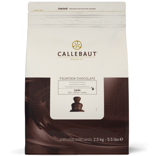 Callebaut dark chocolate for fountains 2.5 kg bag